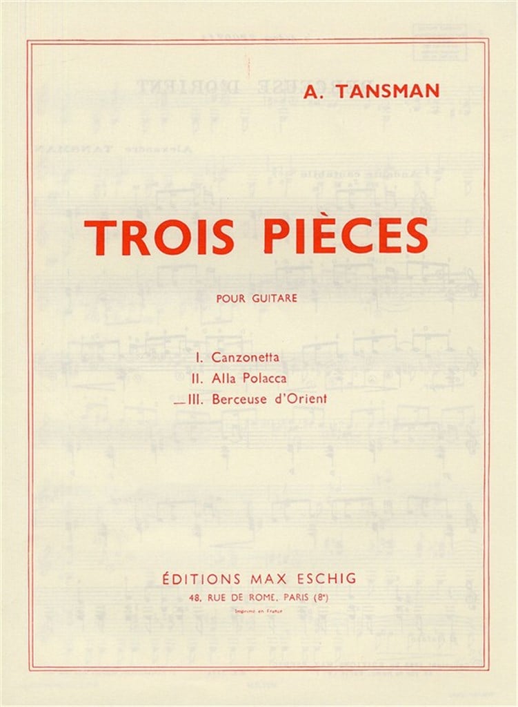 3 Pieces N 3 Berceuse D'Orient